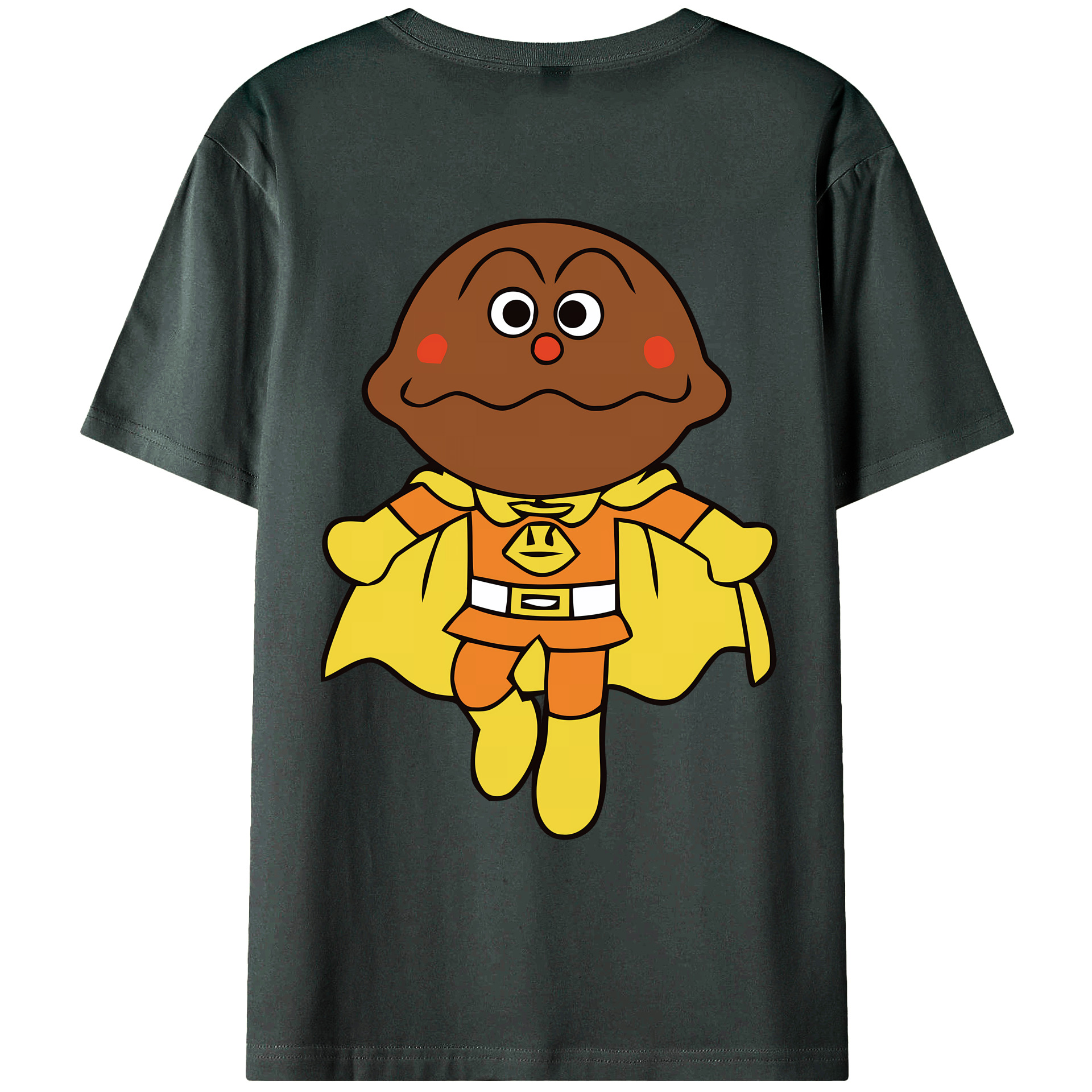 （画像用） アンパンマン Anpanman 綿100％ メンズ半袖Tシャツ（バックプリント） 通気性
